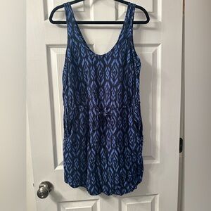 GAP Black and Blue Patterned Dress